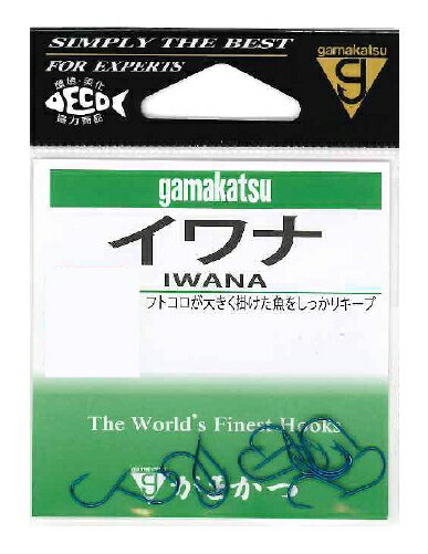 浅い小さな渓谷でも、思いがけない大きなイワナが釣れることがあります。突然の大物にも対処できるしっかりした鈎に仕上げました。入本数：15号数：8号　