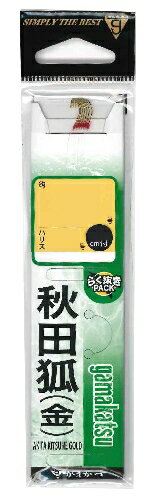樂天商城 - がまかつ 糸付 秋田狐 金 赤糸巻 3号-ハリス0.4