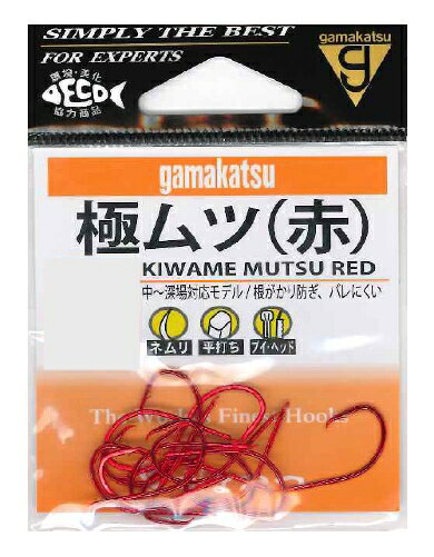 ムツ鈎をさらに進化させ、根魚からアジ、サバ、深場のキンメ、アコウ、ムツ、オニカサゴ、タラ等狙えます。ヒネリなしで、糸よれ減少。チモトには結び易さ＆結節強度アップのVヘッド仕様です。※サイズにより入数が異なります。　