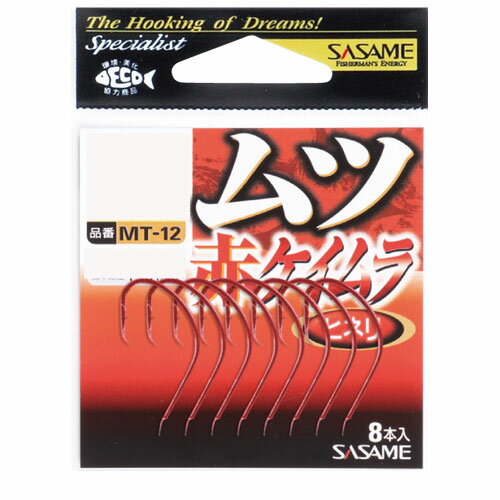 ササメ針 MT-12 ムツ 赤ケイムラ 17