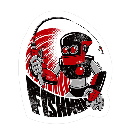 フィッシュマン　FLEXロボ ステッカー　FISHMAN