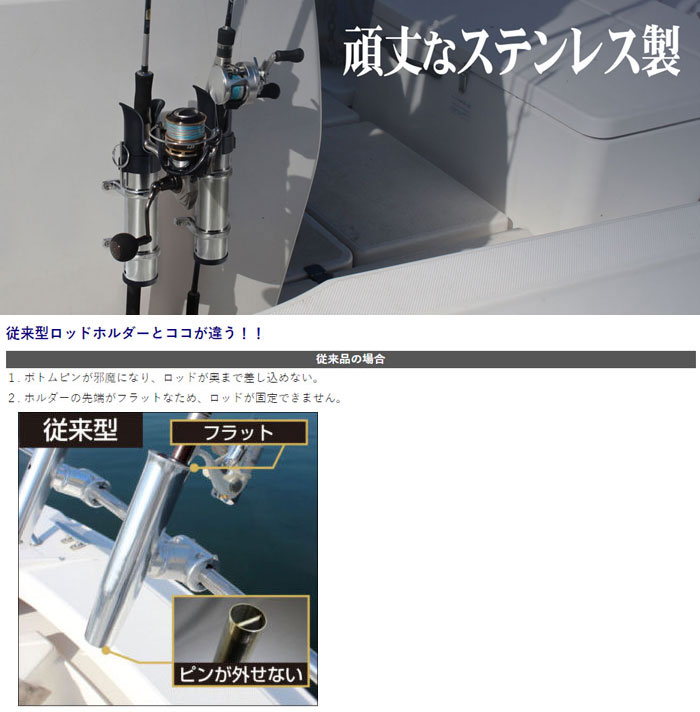 BMO JAPAN　SUSロッドホルダー（サイドマウント）20A0030