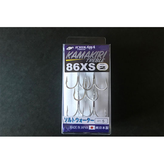 (全8サイズ) イチカワフィッシング カマキリ トレブル 86XS (トリプルフック)