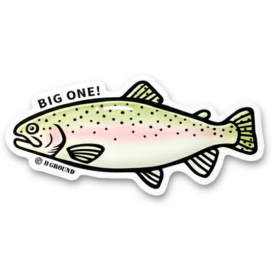 乐天商城 - Bグラウンド　淡水の魚ステッカー　150mm