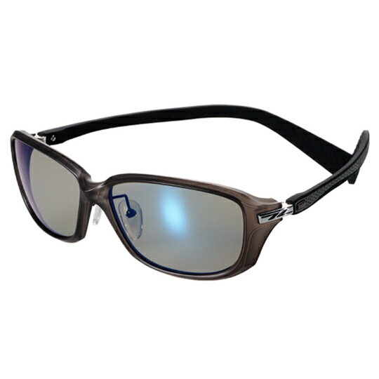 ゼクー　ティーダエックス 　F-2302 (TVS/BM) スモーク/グレー■FRAME COLOR：スモーク/グレー■FRAME SIZE：60□17-155（62x42） ■LENS COLOR：トゥルービュースポーツ/ブルーミラー■LENS CURVE：6カーブ★広い視界と遮光性を備えたビッグシェイプモデル激しい動きの中でもズレないロングテンプルの安心感顔に沿うようなワイドな視界と、頭を包み込むようなロングテンプルは締め付けを感じさせず、激しい動きでもズレない絶妙なフィット感。フィッシング、ランニング、ゴルフなどアクティブなスポーツにも幅広く対応するスポーツモデル。