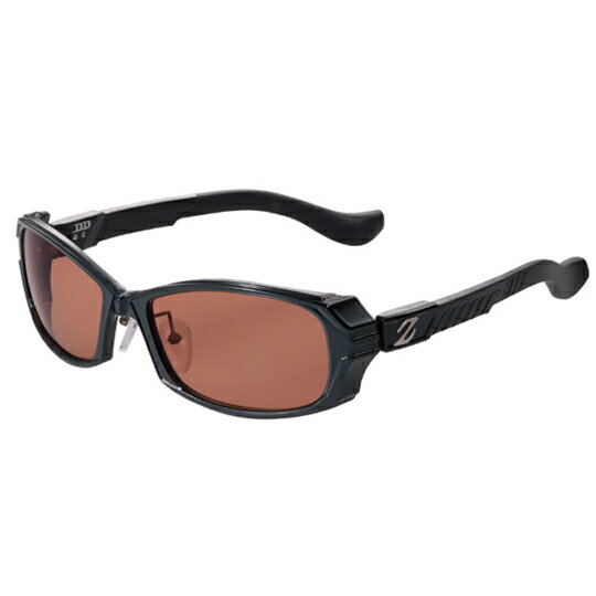 ゼクーDD　F-2169 (AC) ダイアモンドブラック■FRAME：ダイアモンドブラック■LENS：アクションコパー■SIZE：58□19-156(59x39)★遮光性を重視したワイドなフロントは、段落ち部分に墨入れ塗装を施した立体感溢れる造形。テンプル部をフロントとは特性の異なる樹脂で成形し、&beta;チタン製バネヒンジで接続。フレーム全体でしなやかなフィット感を生み出す。調整可能な厚めのモダンやテンプル後方に配したエラストマー素材で最適な重量バランスに。艶ありと艶消しの質感の違いや素材感の違いで、深みのある単色を表現。