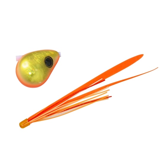 ジャッカル 爆流 鉛式ビンビン玉スライド 45g F191 オレンジゴールド/蛍光オレンジT+