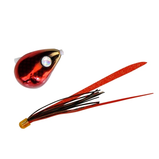 ジャッカル 爆流 鉛式ビンビン玉スライド 160g F203 メタルレッド/レッドゴールドT