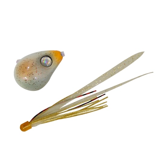 ジャッカル 爆流 鉛式ビンビン玉スライド 160g F206 シロアマグロー/イカグローT+