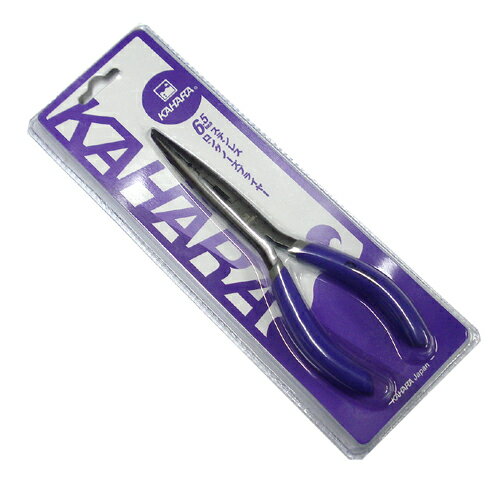 KAHARA/カハラ ステンレスロングノーズプライヤー ◆サイズ：6.5インチ ★錆に強く、ステンレス製ボディ＋ブラックニッケル表面加工です！フックの交換に便利で、先端にスプリットリングオープナー付きです。すべりにくく、ラバーグリップ採用。...