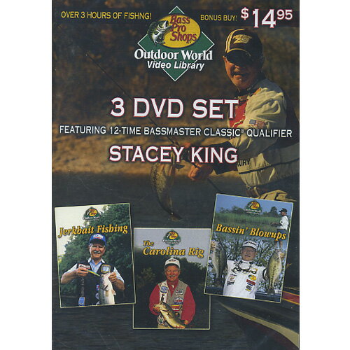 【DVD】STACEY KING　ステーシーキング　3-DVDセット【釣り/フィッシング/釣り具/釣具】