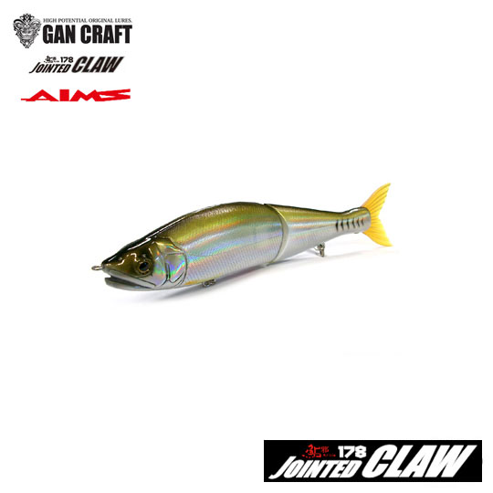 ガンクラフト ジョインテッドクロー 178 エイムス別注カラー ソルトカスタム GAN CRAFT JOINTED CLAW