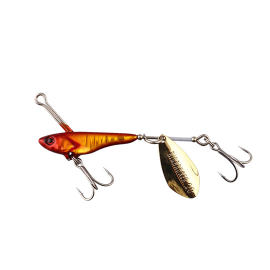 Jackall Metal Jig Big Backer Spin 40g Akakin/Magma Wave Holo