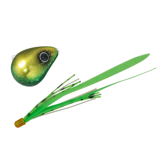 ジャッカル 爆流 鉛式ビンビン玉スライド 250g F195 ラメグリキン/蛍光グリーンT