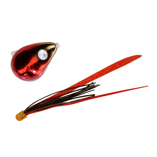 Small Accessories - ジャッカル 爆流 鉛式ビンビン玉スライド 250g F203 メタルレッド/レッドゴールドT+