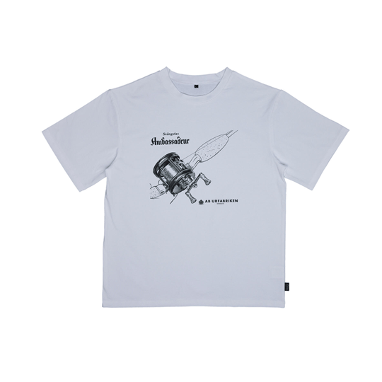 アブ Abu バグオフ AMB1954 AdグラフィックT ホワイト XL