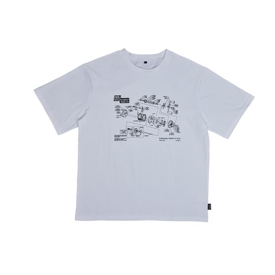 アブ Abu バグオフ 4600CA展開図T ホワイト L