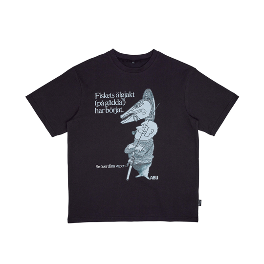 アブ Abu バグオフ アングラーグラフィックT ブラック XL