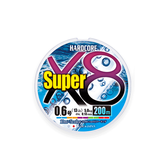 樂天商城 - デュエル　ハードコア スーパーX8　200m　0.8号　5C5色