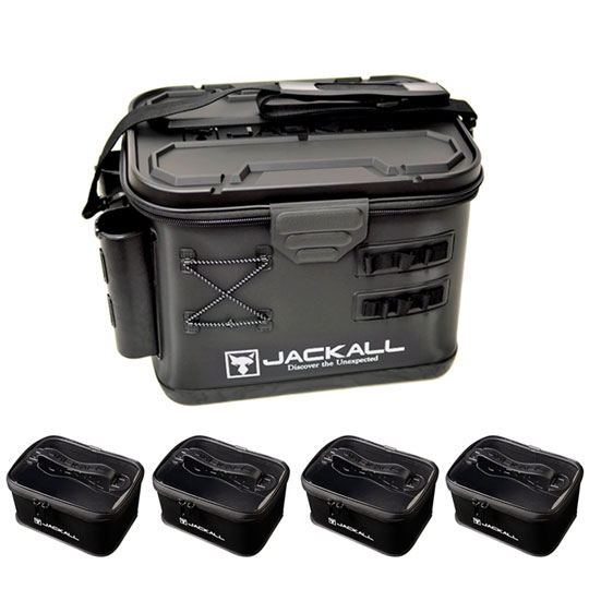 Rakuten - 【5点セット】ジャッカル　タックルコンテナR　Sサイズ　+　タックルポーチ　Sサイズ　JACKALL
