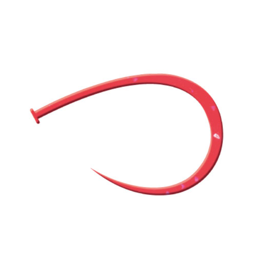 【全12色】海遊 海神 シリコンネクタイ シングルカーリーテール KAIYU