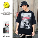 グラフィックFデザインビッグTシャツ（男女兼用）■ 半袖 tシャツ トップス ビッグtシャツ メンズ 男性 おもしろ キャラクター プリント ゆったり 大きいサイズ おしゃれ ゆる カジュアル ロング ビッグ ビックシルエット オリジナル uネック 綿 プリント 重ね着 黒 白 服