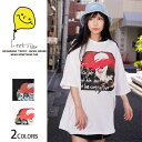 【マラソン期間★全品15%OFFクーポン】ワッキークラウンビッグTシャツ(男女兼用)■ 半袖 tシャツ トップス ビッグtシャツ レディース 女性 おもしろ キャラクター プリント ゆったり 大きいサイズ おしゃれ ゆる カジュアル ロング ビッグ ビックシルエット オリ