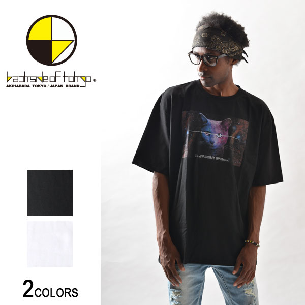 楽天バックサイドオブトーキョー《ノベルティプレゼント中》ギャラクシーキャットビッグTシャツ（男女兼用）■ 半袖 tシャツ トップス 猫 ねこ ネコ cat ビッグtシャツ メンズ レディース おもしろ キャラクター プリント ゆったり 大きいサイズ おしゃれ ゆる カジュアル ストリート ビッグトップ