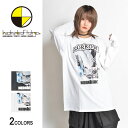 backside of tokyo（バックサイドオブトーキョー）SORROW girl photo ロングTシャツ（男女兼用）■トップス 長袖Tシャツ ガールフォト プリント クルーネック ビッグシルエット オーバーサイズ カジュアル ストリート メンズ レディース ユニセックス 春服 秋服