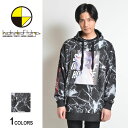 【マラソン期間★最大2000円OFFクーポン】backside of tokyo バックサイドオブトーキョー グリッチフォトクラックビッグパーカー(男女兼用)■...