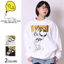 GU×gang BB トレーナー(男女兼用) ファッション メンズ レディース ユニセックス リンクコーデ オーバーサイズ パロディ トレーナー キャラクター