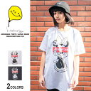 楽天バックサイドオブトーキョーSU×MM モノグラムTシャツ（男女兼用）■ 半袖 tシャツ トップス ビッグtシャツ メンズ レディース おもしろ キャラクター プリント ゆったり 大きいサイズ おしゃれ ゆる カジュアル ストリート ロング ビッグトップス ビックシルエット オリジナル uネック 綿 黒 bk 白 wh