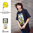 FU Danger ガールフォトTシャツ（男女兼用）■ 半袖 tシャツ トップス ビッグtシャツ メンズ レディース おもしろ キャラクター プリント ゆったり 大きいサイズ おしゃれ カジュアル ストリート ロング ビッグトップス ビックシルエット オリジナル uネック 綿 黒 bk 白 wh