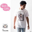 【マラソン期間★全品15%OFFクーポン】「SHOW GIRL」グラフィックTシャツ Cat(男女兼用)■石ノ森章太郎 ショーガール ガールズ・グラフィック イラスト 女の子 女性 美少女 サイボーグ009 エラバレシ 朝倉ゆり着用 トップス クルーネック