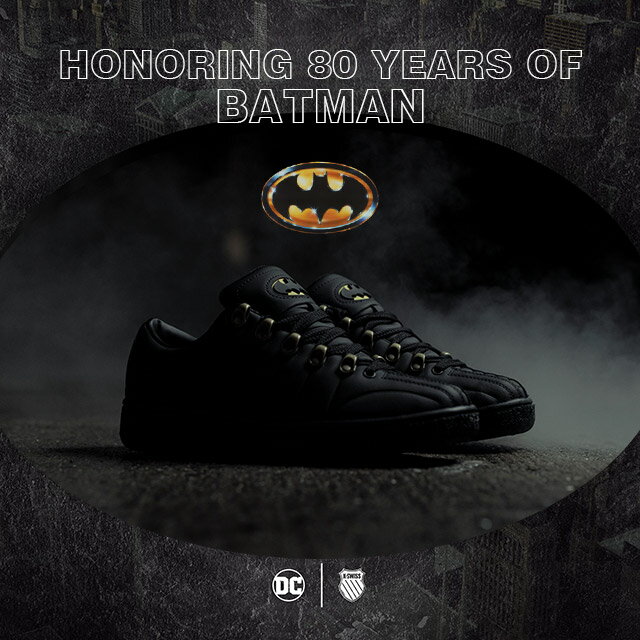 K・SWISS（ケースイス）CLASSIC2000×BATMAN80TH 靴 スニーカー バットマン プリント ストリート カジュアル メンズ レディース ユニセ..