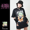《ノベルティプレゼント中》【東京裏側】Crazy girl 2Tシャツ(男女兼用)■トップス 半袖Tシャツ クルーネック ビッグシルエット ルーズ ガール 女の子 ナイフ プリント ゴスロリ やみかわ 病みかわ ロック ヴィジュアル系 V系 メンズ レディース ユニセックス