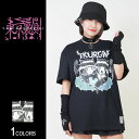 《ノベルティプレゼント中》【東京裏側】Des jumeaux girl 2Tシャツ(男女兼用)■トップス 半袖Tシャツ クルーネック ビッグシルエット ルーズ 双子 ガール 女の子 クマ デスロゴ プリント ゴスロリ やみかわ 病みかわ ロック ヴィジュアル系 V系 メンズ レディー