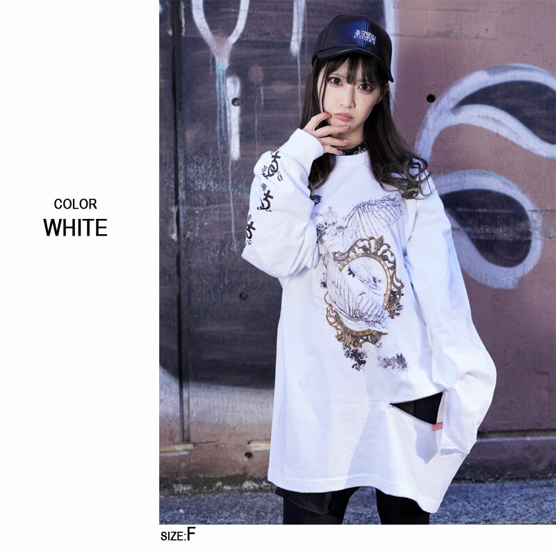 Rose Wing ファスナー付きビッグロンT...の紹介画像2
