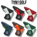 ゴルフ ヘッドカバー パター【TAMGOLF】合皮 ダイヤ柄 パッチワーク パター用 ピンタイプ ヘッドカバー おしゃれ シンプル かっこいい 可愛い タムゴル...