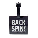 ネームプレート ネームタグ ゴルフ【BACK SPIN】アクリル ネームプレート ゴルフ用品 スクエア 合皮 ベルト メンズ シンプル 高級 レディース オリジナル 名札 ネームタグ ゴルフ スポーツ 男性 バックスピン プレゼント ギフト キャディバッグ キャリーバッグ【新商品】