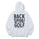 スウェット パーカー メンズ ゴルフウェア【 BACK SPIN 】 フード付きパーカー ゴルフウェア メンズ シンプル 高級 メンズ トレーナー 暖かい 裏起...