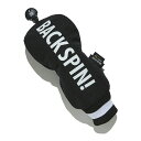 ゴルフ ヘッドカバー ウッド フェアウェイ【BACK SPIN】撥水 丈夫 ナイロン コーデュラ ロゴ ビッグロゴ フェアウェイ ウッド用 ヘッドカバー おしゃ...