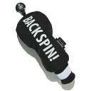 ゴルフ ヘッドカバー ユーティリティ【BACK SPIN】撥水 丈夫 ナイロン コーデュラ ロゴ ビッグロゴ ユーティリティー ユーティリティ用 ヘッドカバー ...
