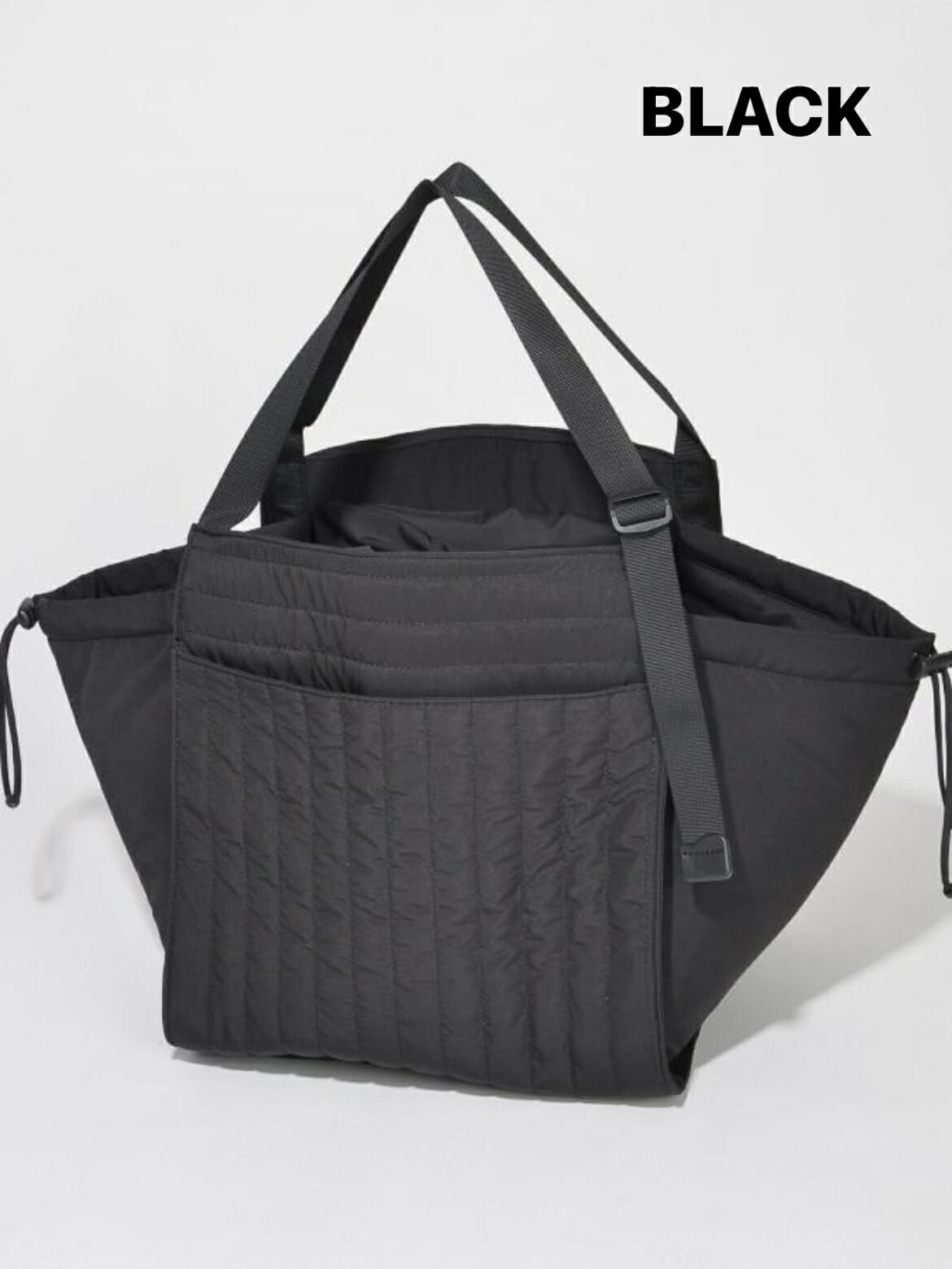 SOLPRESA ソルプレーサ WASHABLE QUILTING TOTE M SP213-NQ1 洗える キルティングトート ブラック マザーズバック ベビー用品 出産祝い おむつポーチ 送料無料