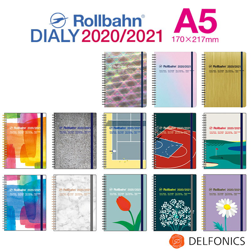 o[ _CA[ A5 2020 XPW[ 蒠 2020N3n܂2021N4܂ ftHjbNX The Rollbahn Monthly Planner Seasonal Limited Edition from DELFONICS