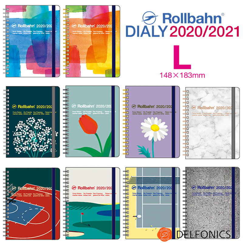 o[ _CA[ L 2020 XPW[ 蒠 2020N3n܂2021N4܂ ftHjbNX The Rollbahn Monthly Planner Seasonal Limited Edition from DELFONICS