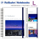 永井博 × ロルバーン ノート L ポケット付メモ デルフォニックスSpring/Summer 2023 limited edition. Rollbahn grid notebook with co..
