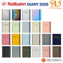 ロルバーン ダイアリー 2026 A5 2025年10月始まり 手帳 スケジュール帳 デルフォニックス ドロップ オム メタリック クリア Delfonics Rollbahn Monthly Planner Basic Version and Seasonal Limited Edition
