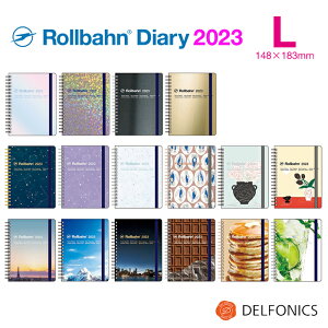 ロルバーン 2023 ダイアリー L 手帳 スケジュール帳 B6変型 メタリック アワー 2022年10月始まり 2023年12月まで デルフォニックス The Rollbahn Monthly Planner Seasonal Limited Edition from DELFONICS