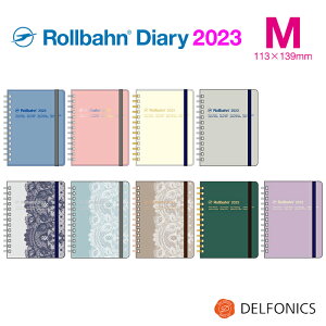 ロルバーン 2023 ダイアリー M 手帳 スケジュール帳 2022年10月始まり 2023年12月まで デルフォニックス The Rollbahn Monthly Planner Seasonal Limited Edition from DELFONICS